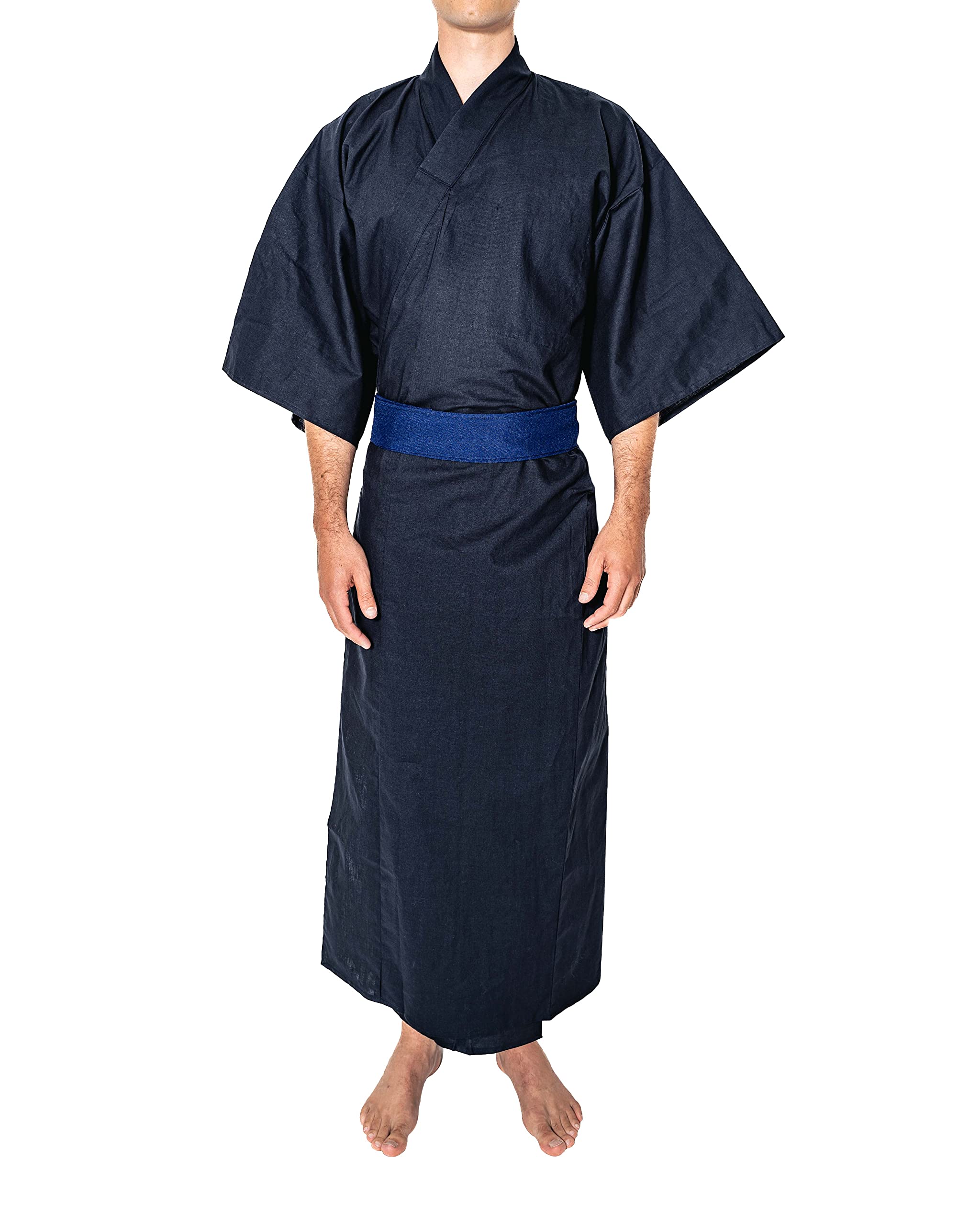Buy KOREMONO Mens Premium Cotton Yukata, Japanese Style Bathrobe, Made in Japan Online at