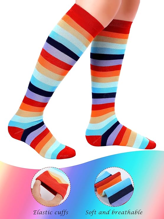 🌈 Rainbow Knee High Socks for Skate Outfits! 🛹