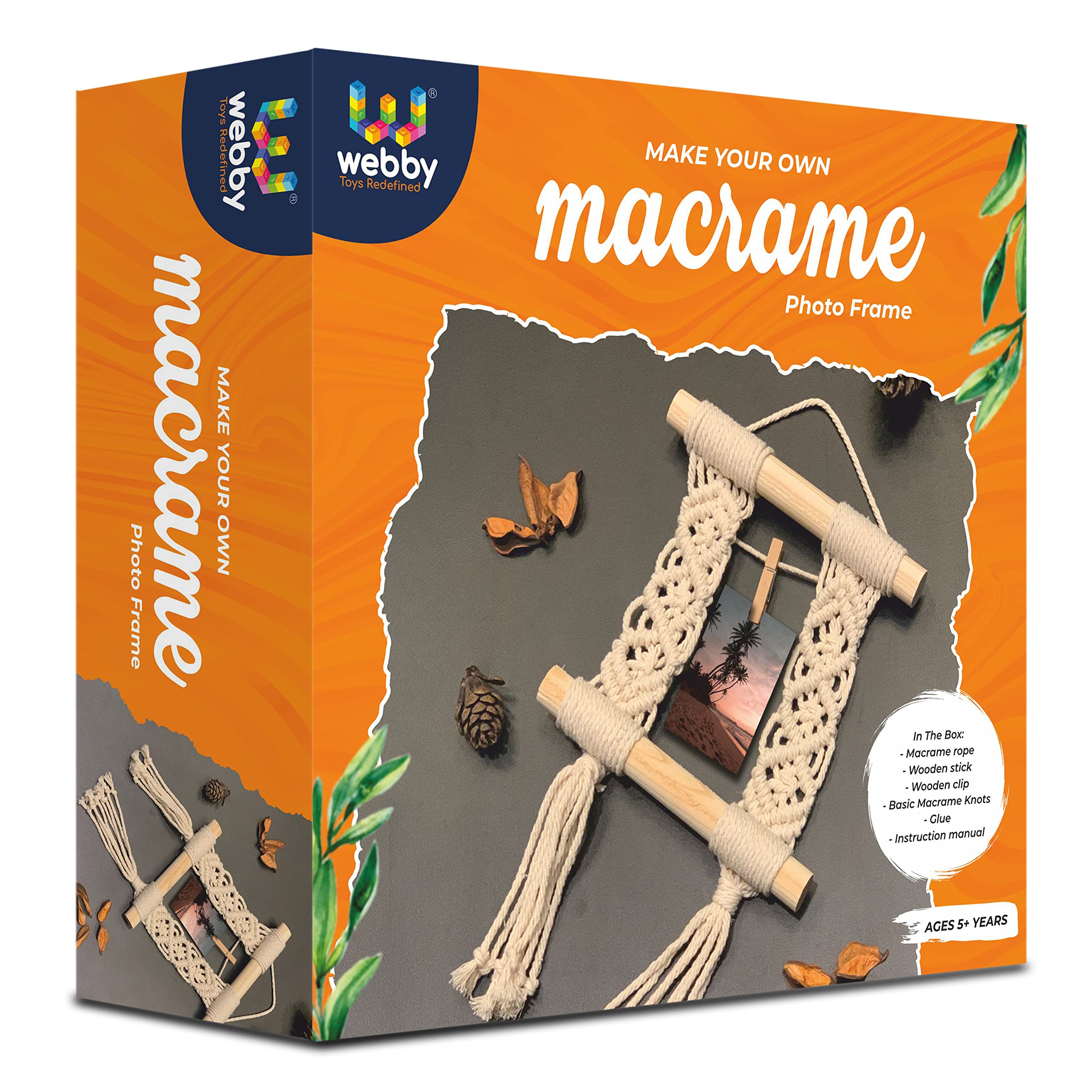 Webby Macrame Photo Hanging Frame | Art & Craft | Activity Kit for Kids, Teenagers and Adults (Multicolour) (B0C4P6H8WN) Amazon Price History, Amazon Price Tracker