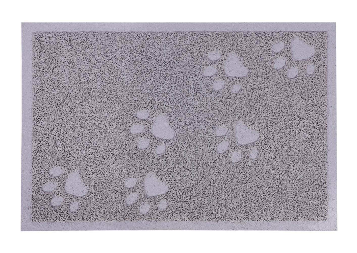Darkyazi Cat Litter Box Mat for Floor Litter Trapping Mat Non-Slip Backing, Scatter Control, Easy Clean, Water Resistant, Soft on Paws (23.5" x 15.75",Gray Sand)