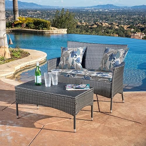 Miniatura 6 de Funda de cojín para patio al aire libre, 42 pulgadas de ancho x 18 pulgadas de profundidad x 3 pulgadas de alto, con cremallera para muebles de