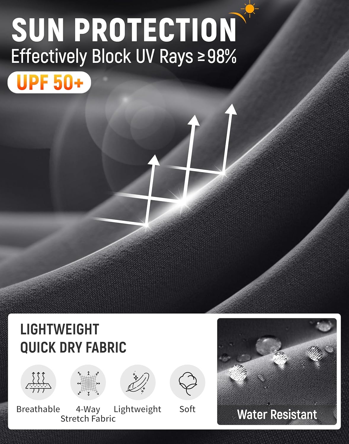 SANTINY 16" Cargo Skort with 6 Pockets Drawstring High Waisted Golf Travel Hiking Skorts for Women Dressy Casual Summer - Image 6