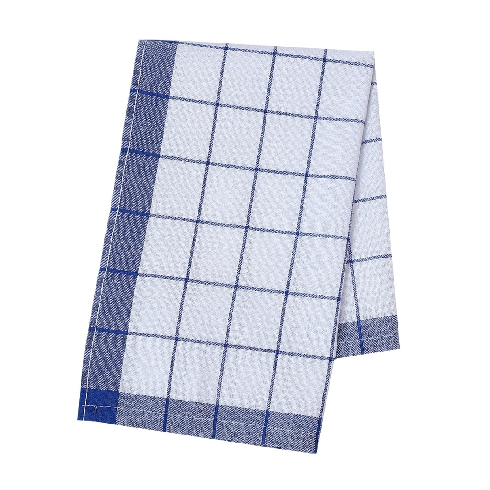 WJIAYAO Checkered Tea Towels Large Plaid Kitchen Dish Towels
