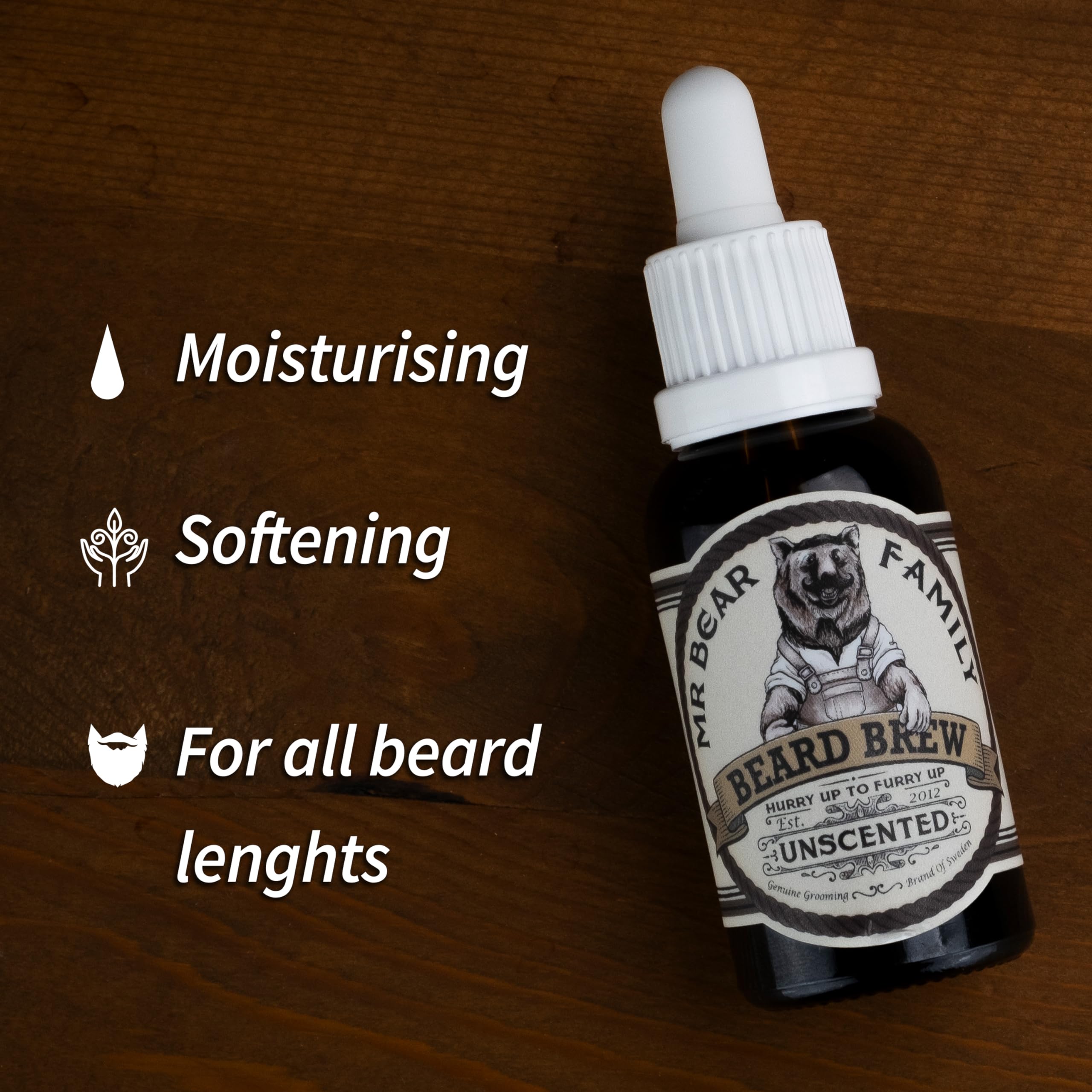 Natural Beard Oil for Men, Scented Beard Moisturiser Oil Contains Hydrating Jojoba + Argan Oils - Image 3