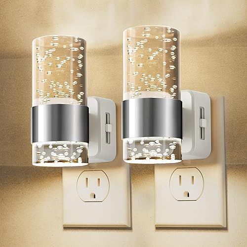 Miniatura 11 de L LOHAS LED Luz Nocturna, Luces Nocturnas Enchufables a la Pared con Cambio de 10 Colores RGB, Luz Nocturna Enchufable a la Pared, Sensor de RGB