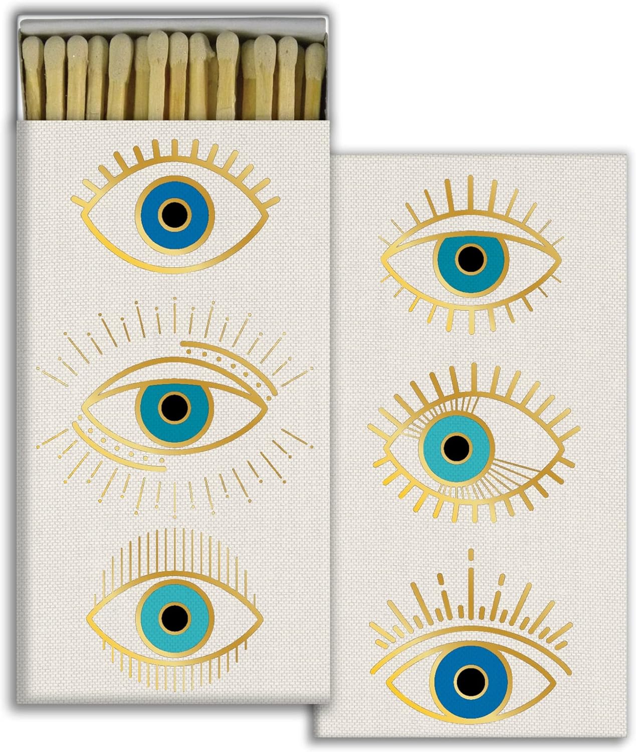 Artistic Eyes Design Reusable Match Box Set