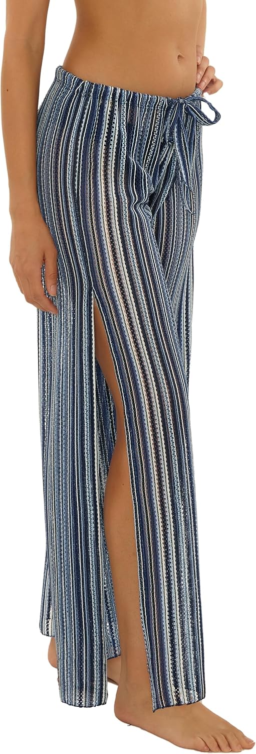 BECCA Women's Seaside Harem Pants, Casual, High Side Slits, Beach Cover Ups for Women