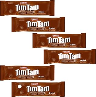 Delicious! Tim Tam Original Biscuits (Value Pack of 6 x 200g EA) Australian Chocolate Cookie Biscuits, Aussie Made & Loved ...