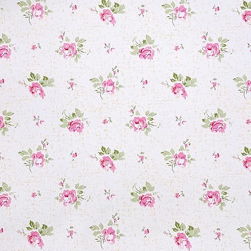 Miniatura 7 de Yifasy 19.7 ft Roll Pink Rose Shelf Liner Peel and Stick Wallpaper Revamp Furniture Wall Surface Decor Paper (M-236.2x17.7 Inch)