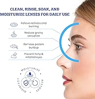 Vista 5 de Clear Conscience - Solución para lentes de contacto libre de crueldad de 12 onzas, limpiador multiusos y cuidado isotónico estéril de los contactos