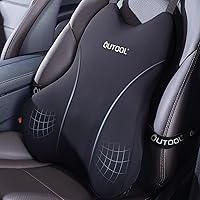 Vista 1 de QUTOOL Almohada de Soporte Lumbar para Automóvil, Accesorios de Camión Elementos Esenciales de Viaje, Cojín de Espuma con Memoria para Asiento