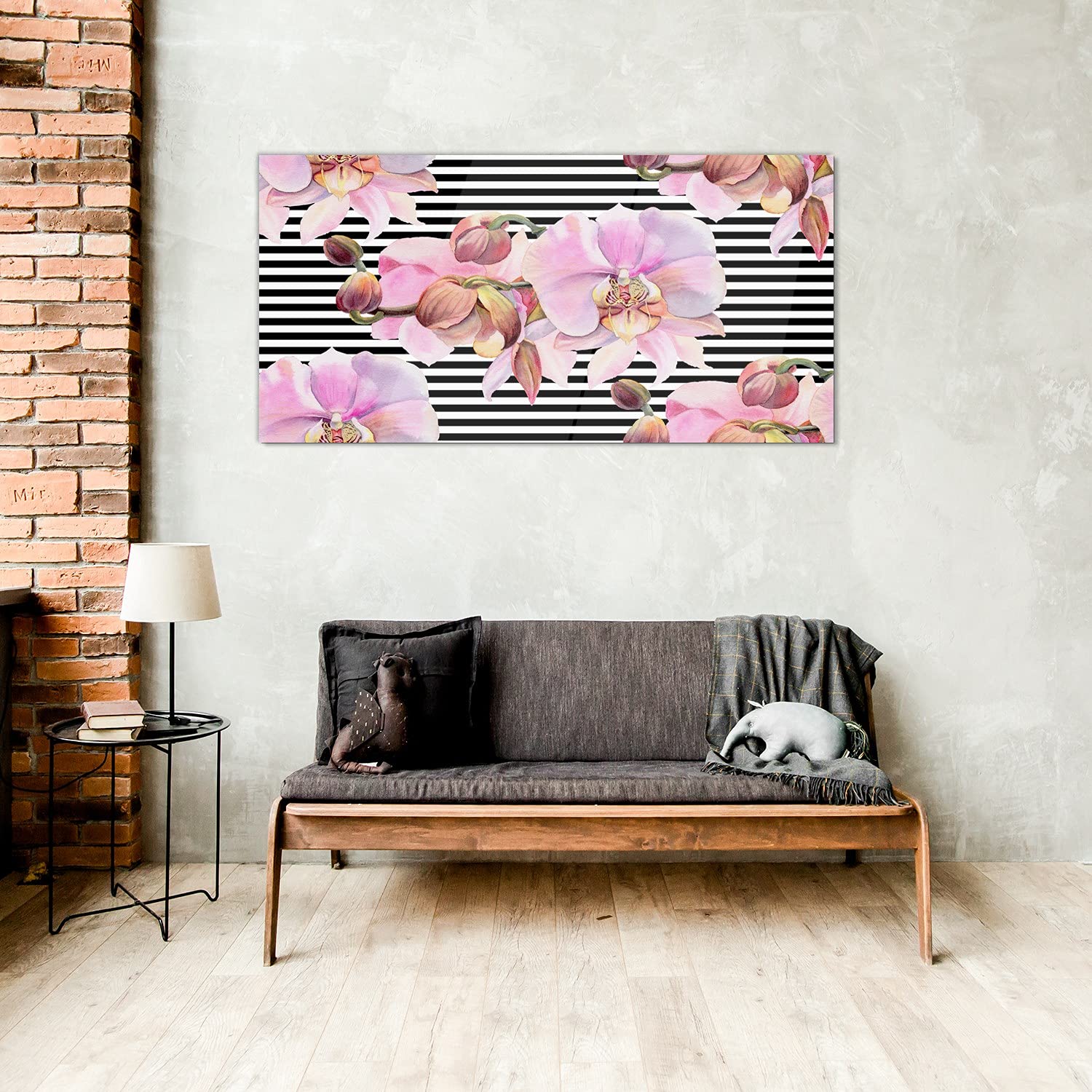 Tableau Photo Sur Verre Trempé 100x50 Cm – Impression Haute Définition, Bouquet De Fleurs, Décoration Murale Moderne
