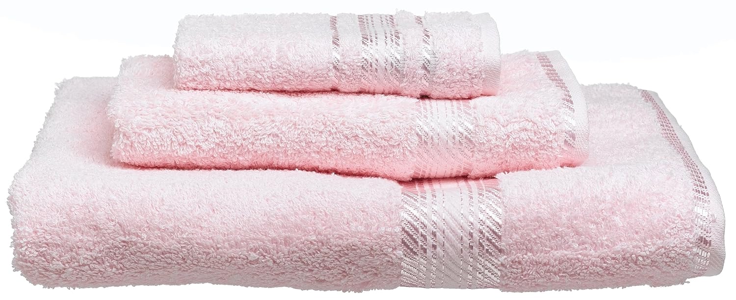 Frenchtex Melody Egyptian Wash Towel, Cloud Pink Amazon.in Home & Kitchen