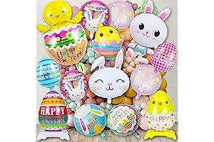 Easter Balloons Bunny Rabbit Egg Chicken Foil Balloons