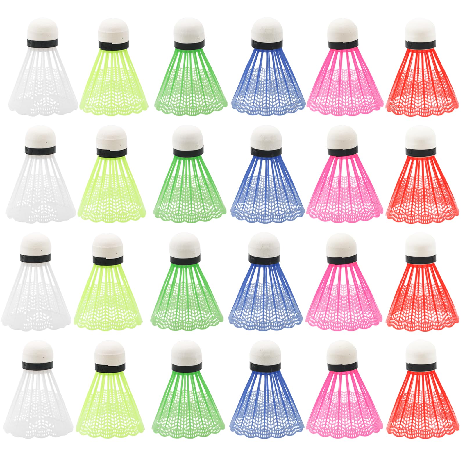 Sponsored Ad – 24 Pcs badminton shuttlecocks with high stability and durability, Lightweight Nylon Plastic Shuttlecocks, indoor outdoor badminton balls for sports, training, exercise, entertainment