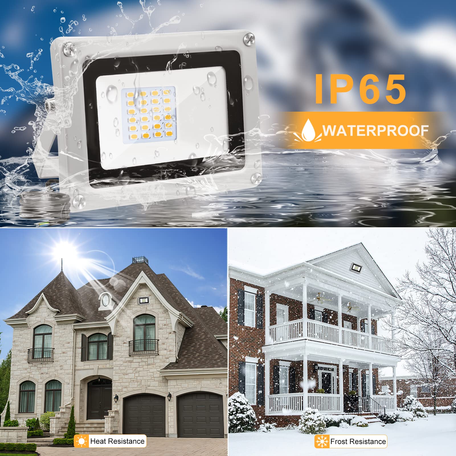Litglobe 12V LED Strahler Außen – 30W, 3000LM, 6500K Kaltweiß, IP65 Wasserdicht Für Garten & Garage