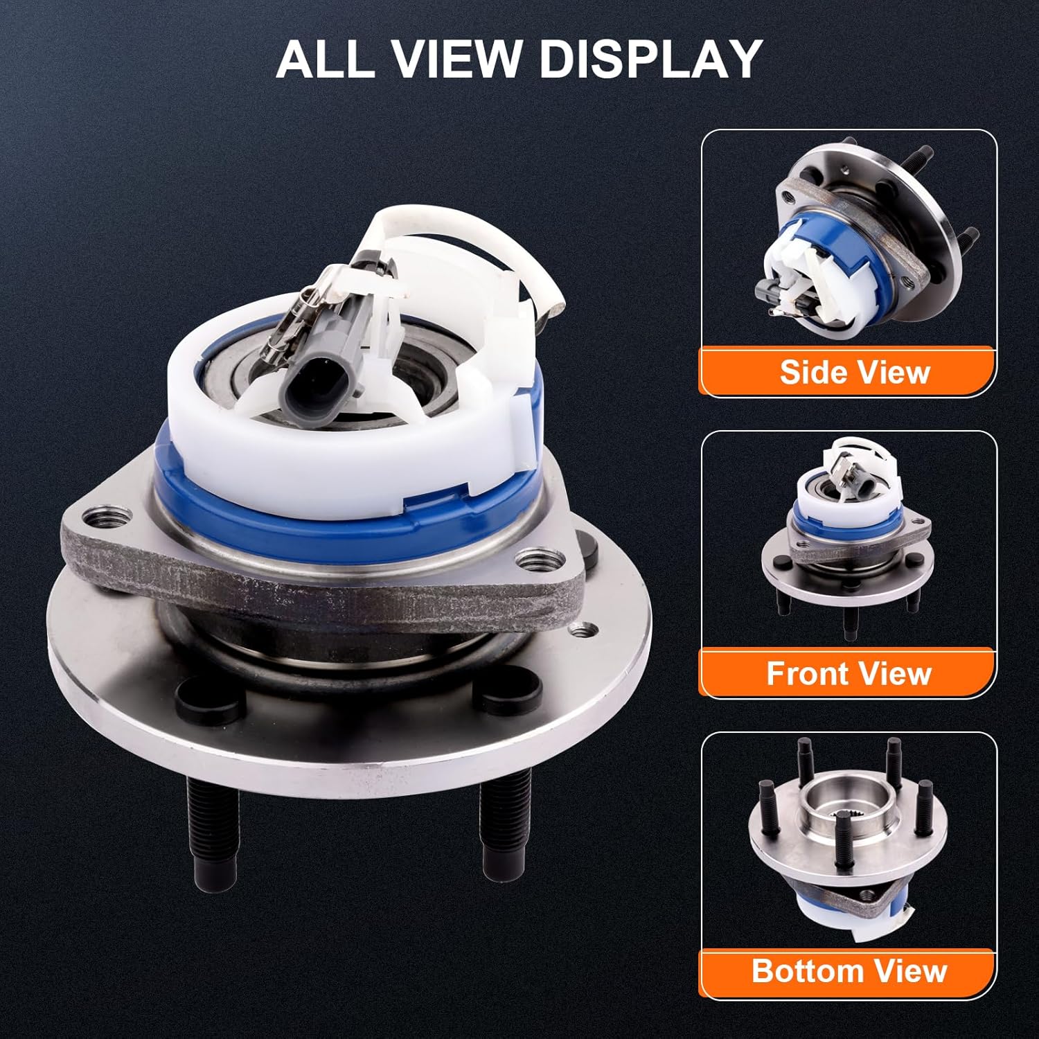 OCPTY Wheel Hub Bearings Rear 5 LUGS W/ABS Replacement fit for Cadillac CTS 2003 for CTS 2004-2007 for Cadillac STS 2008 for Cadillac STS 2005-2007 512223 (Pack of 1)