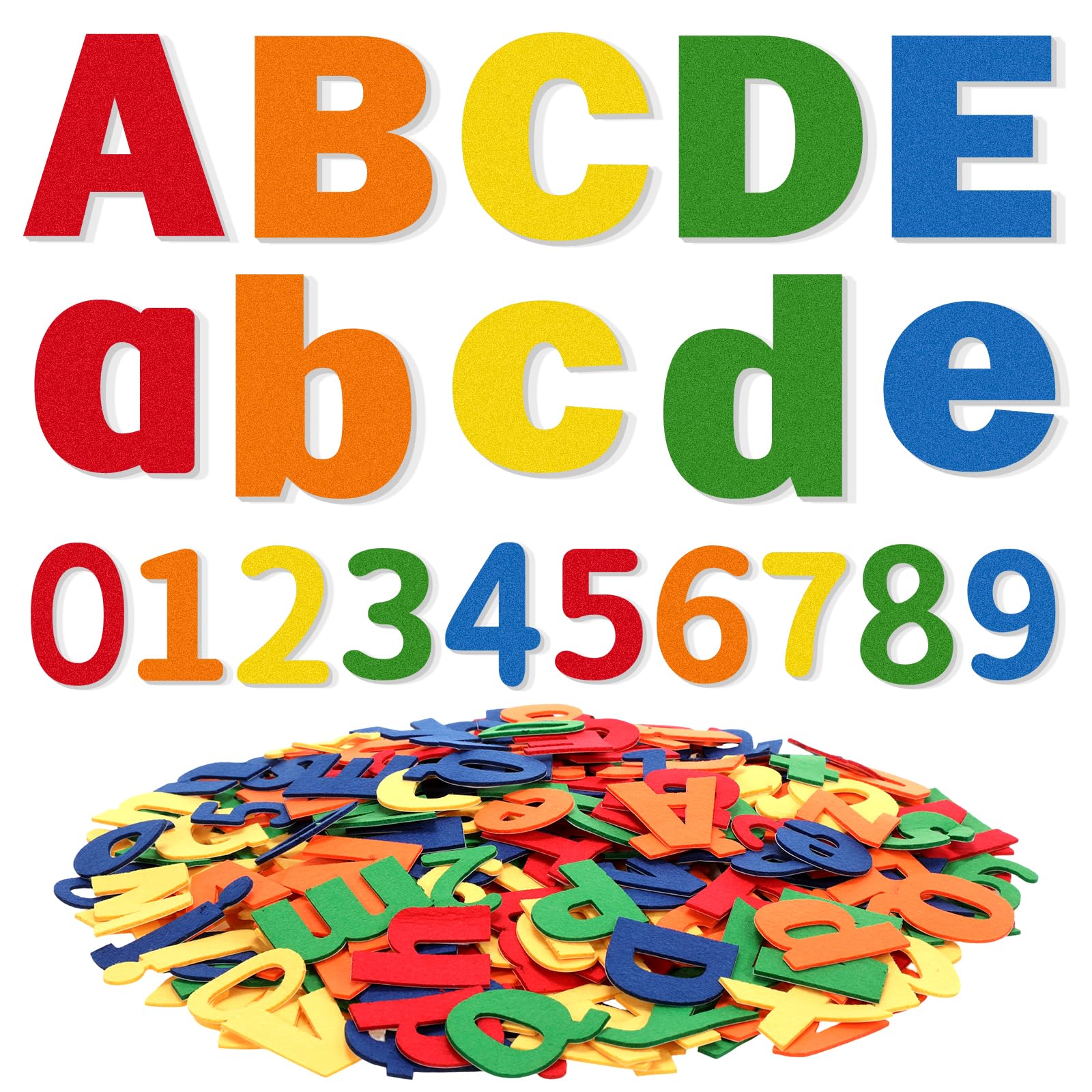 Photo 1 of Breling 310 Pcs Felt Letter & Number Stickers