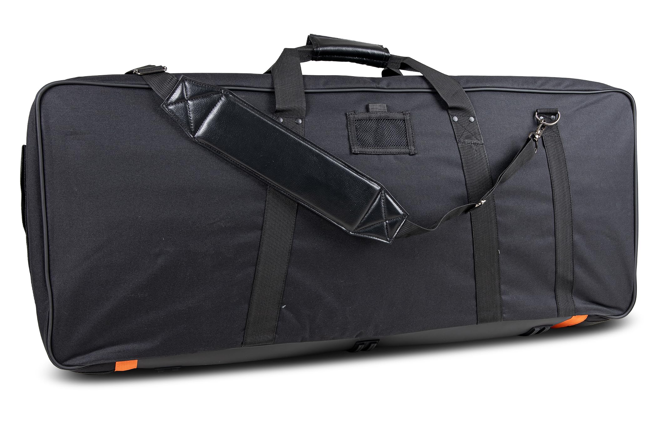 GEWA Keyboard Gig-Bag Premium, reiß- und wasserfest, Cordura 600 Denier, High Density Schaumstoffpolsterung, Fiberglasverstärkung, Metallkarabiner, Namensschild, weicher Tragegriff