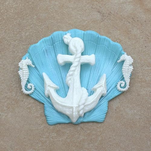 Miniatura 4 de Moldes de silicona de anclaje, molde de fondant de cuerda, chocolate pirata para cuerda pirata, gancho de barco, timón, arcilla de resina