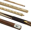 POWERGLIDE Prism | One 2-Piece Pool Cue Stick | Machine-spliced Rosewood Butt with Rosewood Front Splice with Coloured Veneers | Brass Joint | Full Size 57 | 9.5 mm Tip