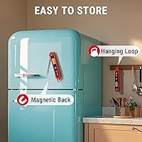 Vista 6 de ThermoPro TempPro - Termómetro digital de carne de lectura instantánea de 3 segundos, precisión de ±0.9°F, termómetro de alimentos impermeable