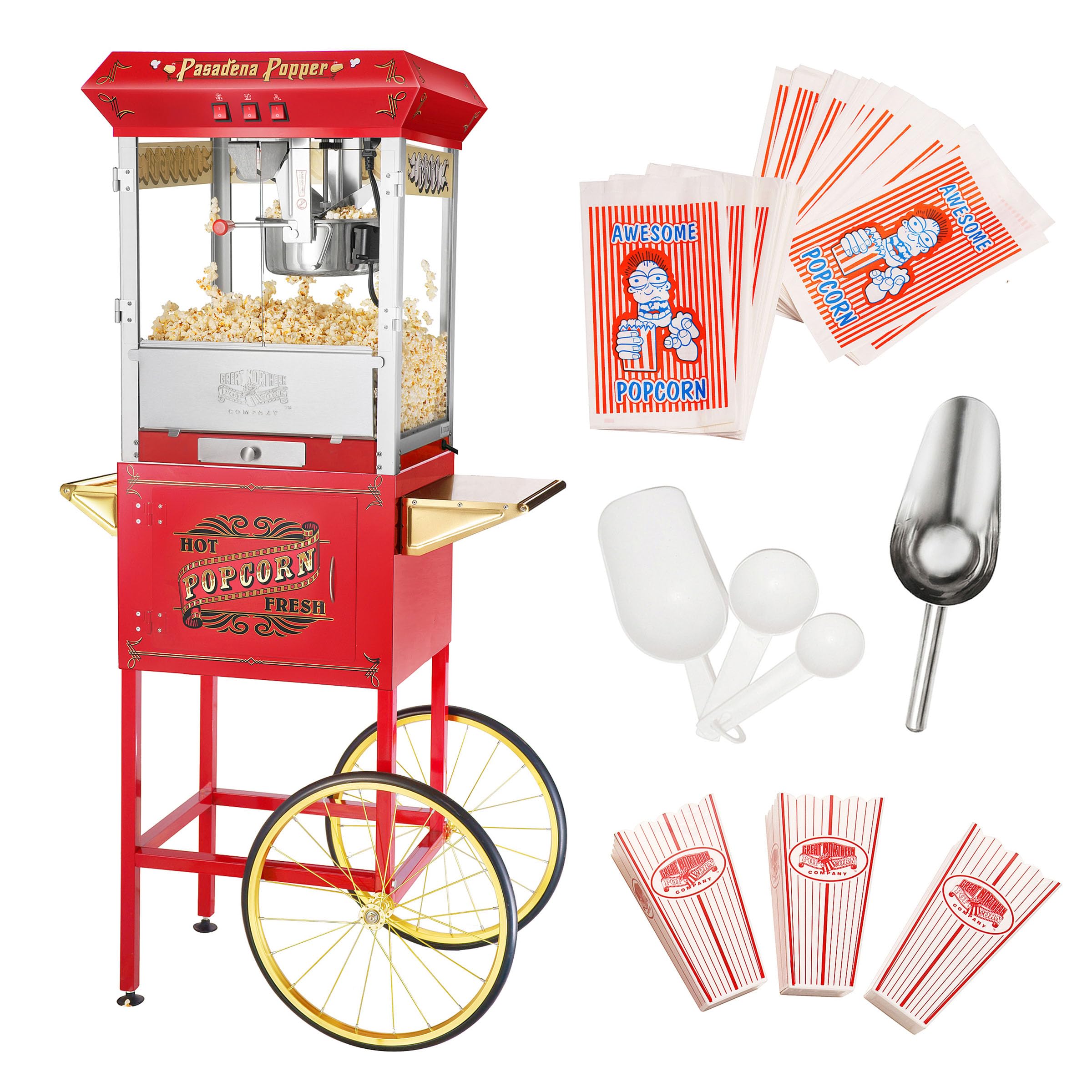 Amazon.com: Great Northern Popcorn Pasadena Popper 8oz Popcorn