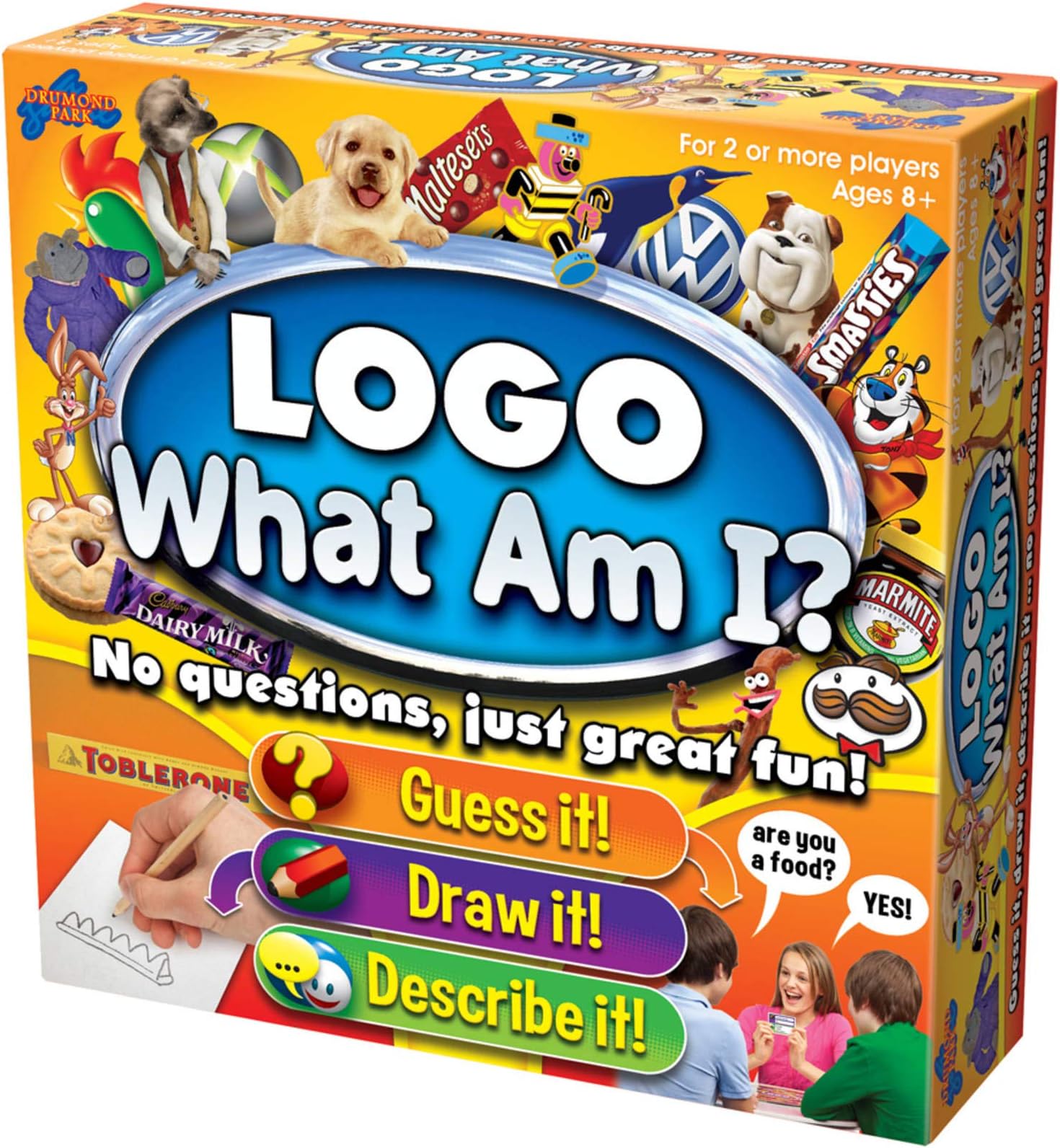 Drumond Park LOGO What Am I? Board Game | Family Board Game To Guess, Draw and Describe! | Family Games For Adults And Kids Suitable From 8+ Years