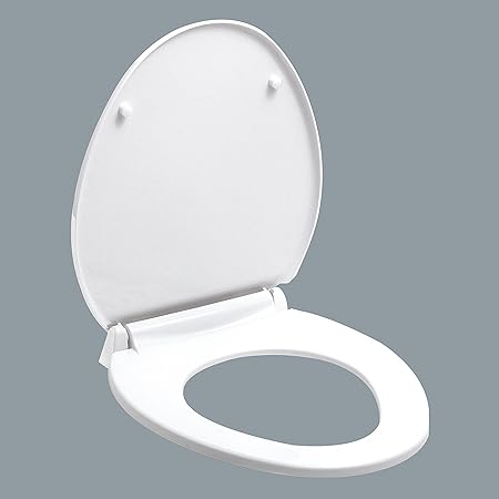 Parryware Solid Toilet Seat Cover (Standard Size, Ultra White) I Commode Seat Cover I For Bathroom Fixtures (E8094)