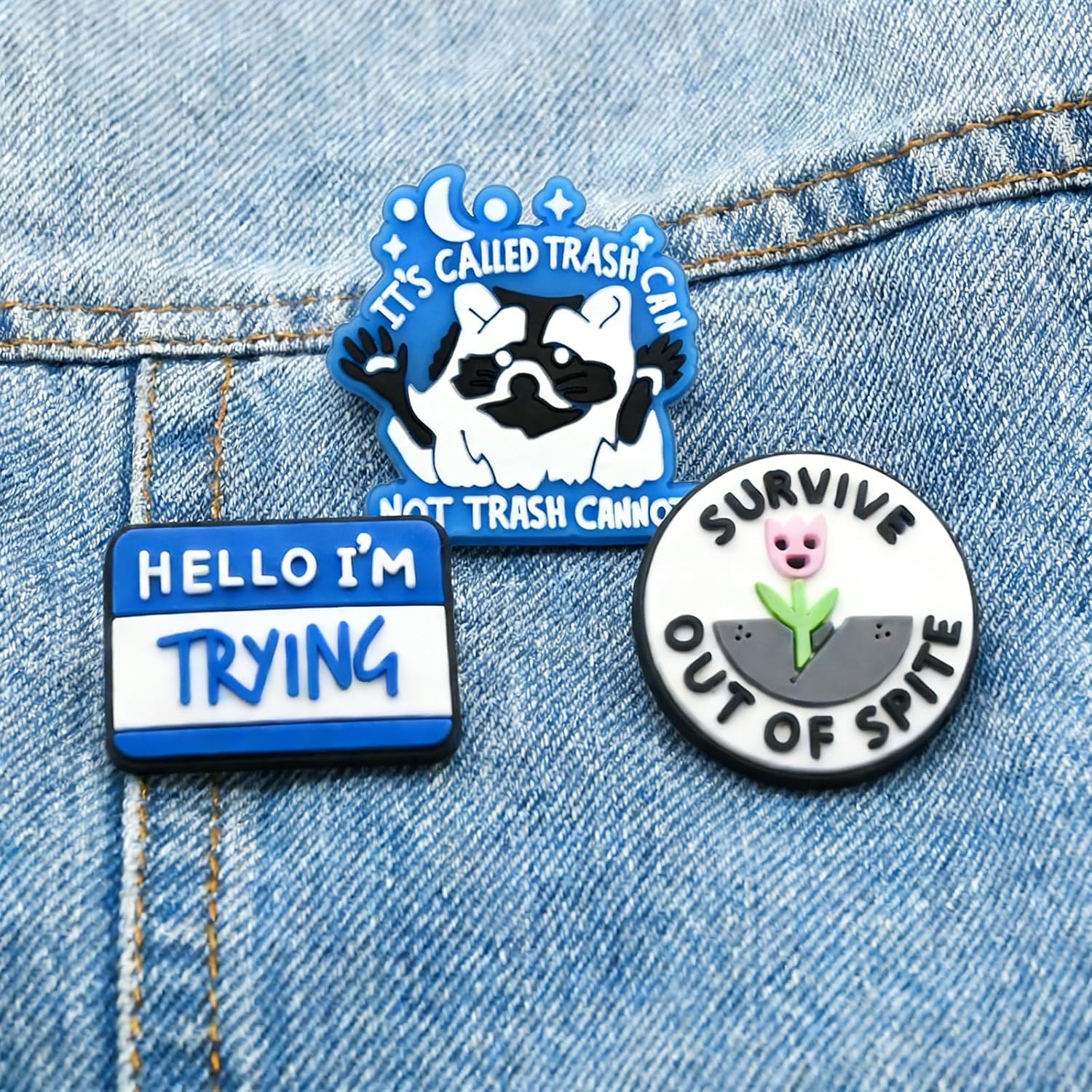 Funny Pins Bulk for Adult, 20/30/50PCS Random Different Humor Pins Fun Badge Lapel Pin for Backpacks/Jackets/Hats/Bags Women Men Workers Gifts