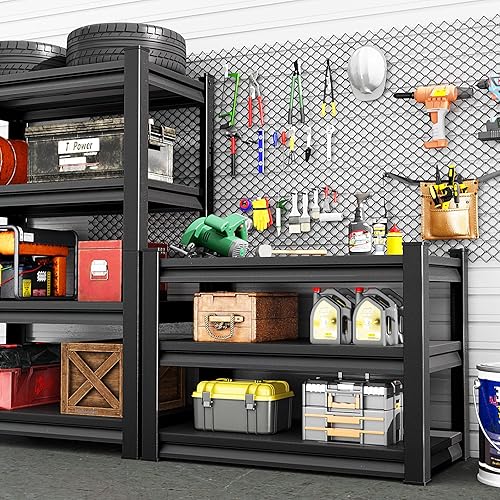 Miniatura 2 de Estantería de garaje de 35.4 pulgadas de ancho, estantes de almacenamiento ajustables de 1200 libras, 35.4 pulgadas de ancho x 15.7 pulgadas de