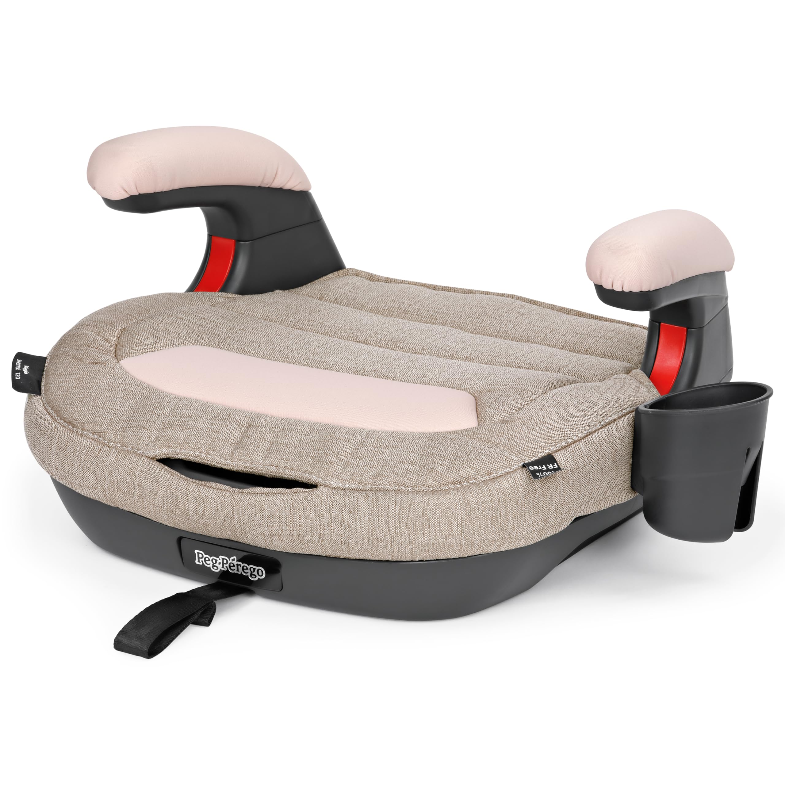 Peg Perego Viaggio Shuttle - Booster Car Seat - for Children from 40 to 120 lbs - Made in Italy - Mon Amour (Pink & Beige)