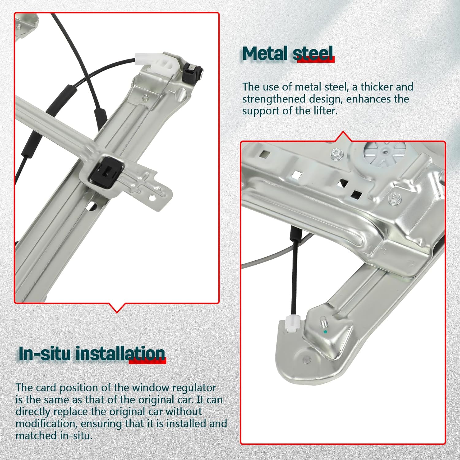 FINDAUTO Power Window Regulator Front Right Passenger Side fit for 2004-2008 2010 2011 for Mitsubishi Endeavor 741-078 Window Regulator and Motor Assembly with Motor