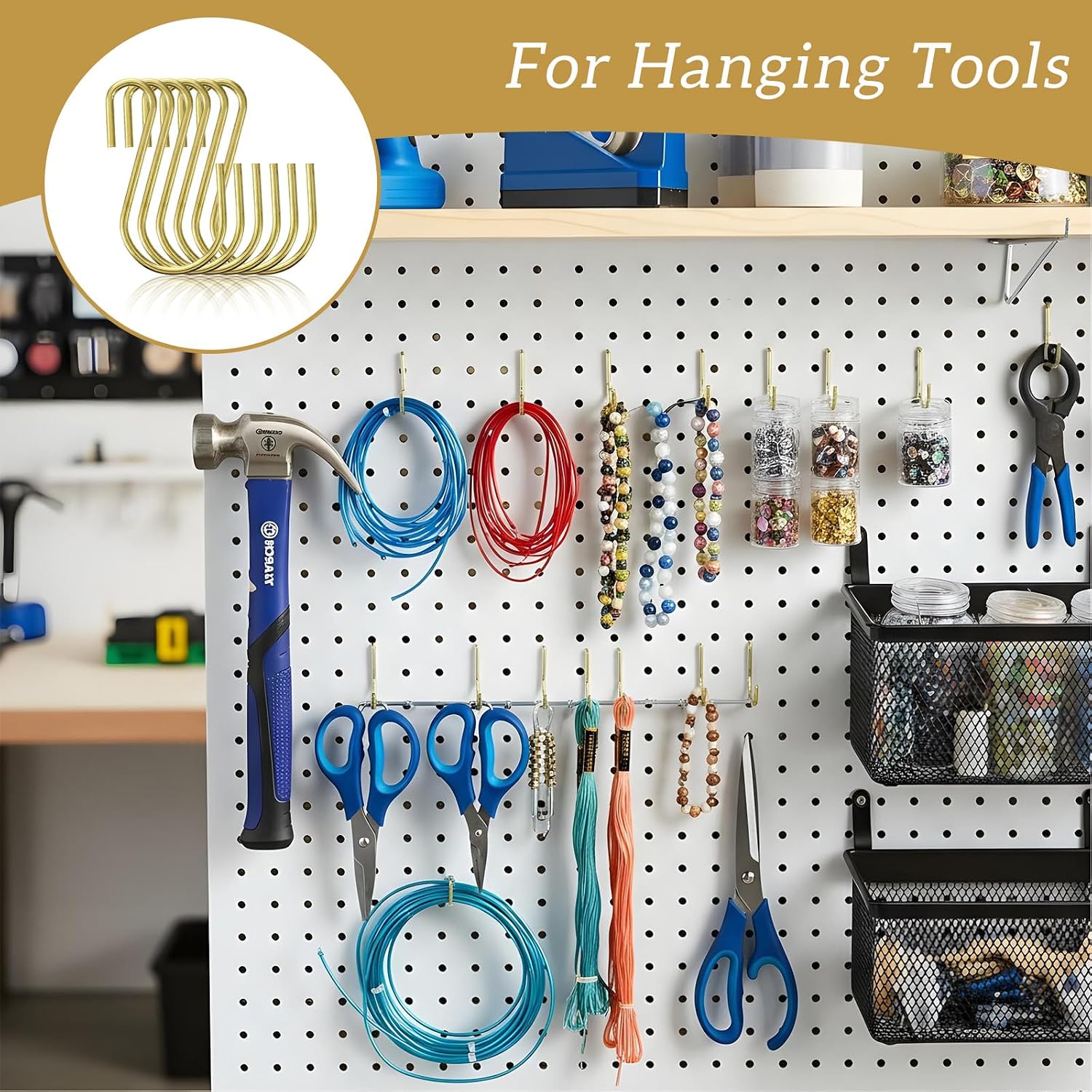 80PCS Small S Hooks, 1 Inch Metal Hanging Hooks Mini S Shaped