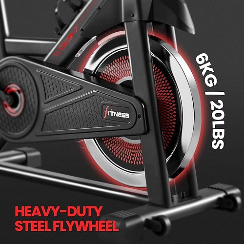 Miniatura 7 de Yaheetech Bicicletas estacionarias para bicicleta estática para el hogar, equipo de cardio, para gimnasio en casa, máquina de entrenamiento con