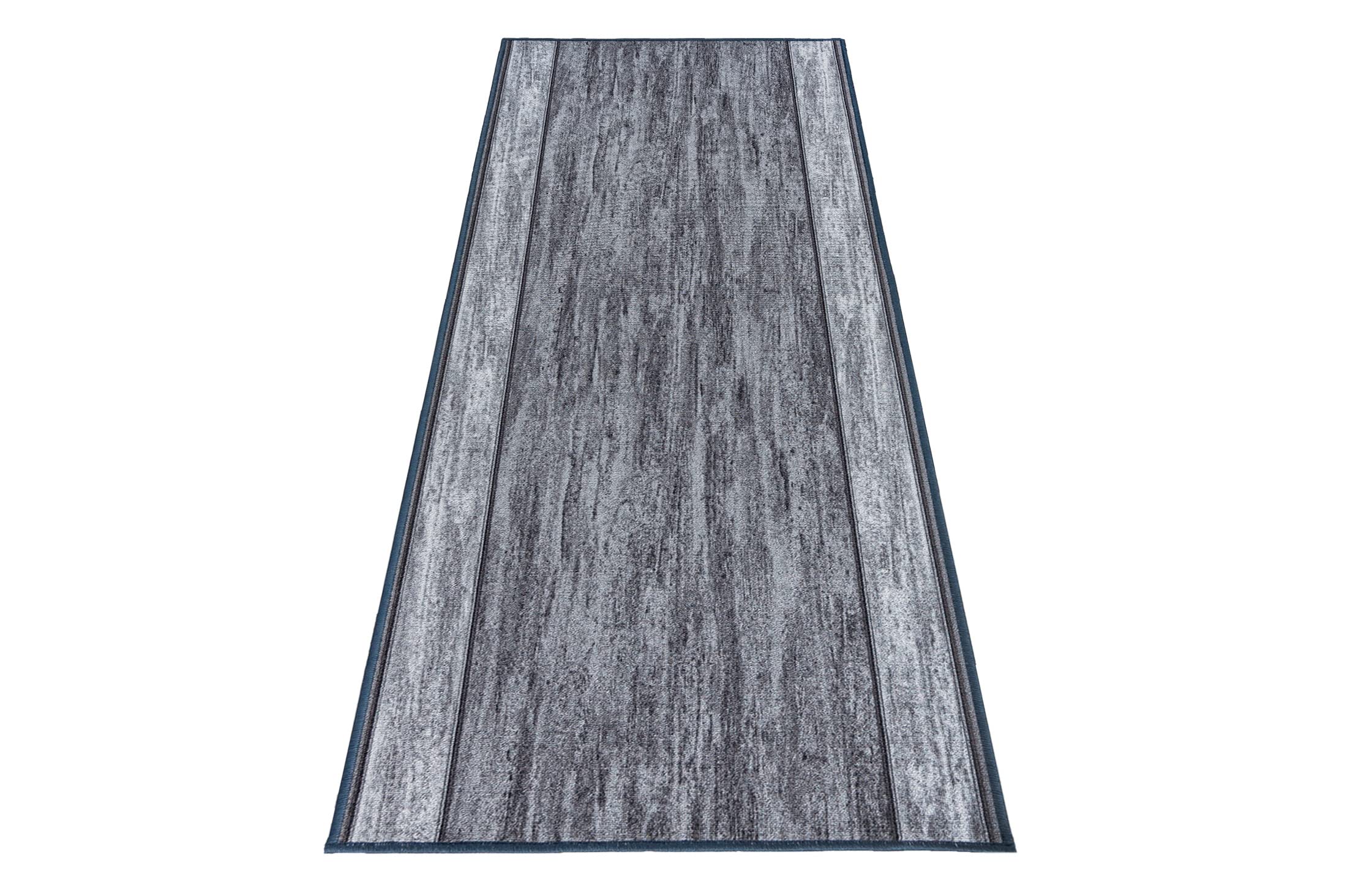 Mazovia rutschfest Teppich Läufer Flur - Modern Muster Teppichläufer - Kurzflor Flurläufer für Vorzimmer, Küche - ÖKO-TEX Zertifiziert - Meterware Grau - 67 x 400 cm