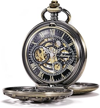 Montre à Gousset Mécanique Black Steam Train