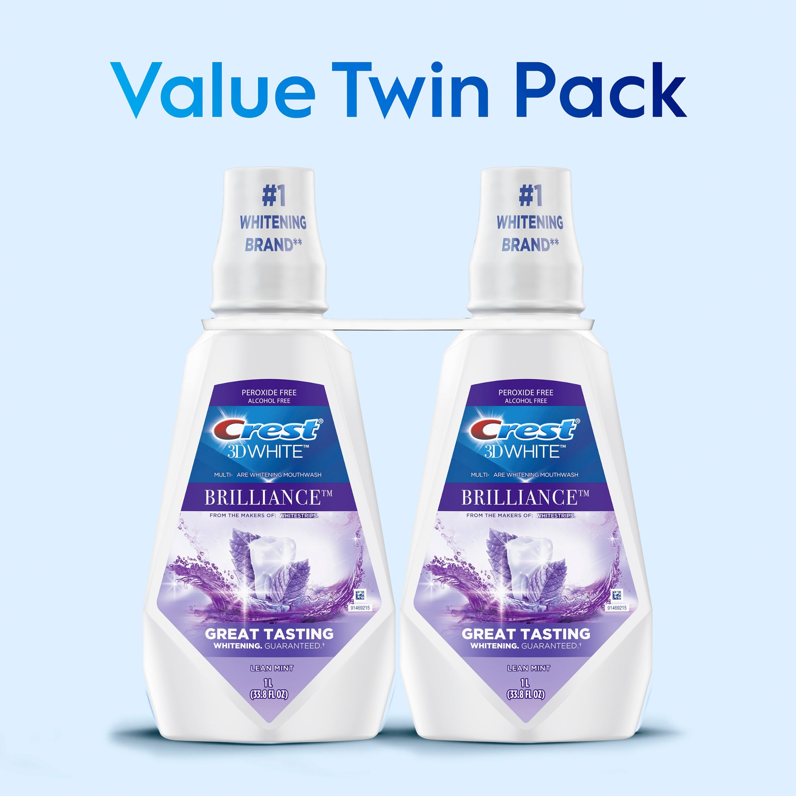 Crest 3DWhite Mouthwash - Whiter Teeth in 7 Days -12