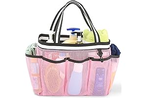 Sleepaway Camp Essentials: XL Portable Mesh Shower Caddy Tote Bag for Girls