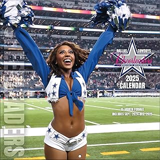 TURNER LICENSING Dallas Cowboys Cheerleaders 12x12 Sideline Wall Calendar - 16 Month (25998011961)