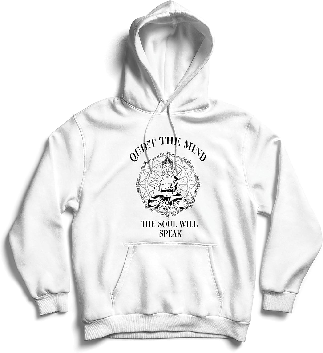 lepni.me Hoodie Sweatshirt Budha Quotes Yoga Meditation Spiritual Positive Vibes