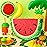WERNNSAI Watermelon Piata - Fruit Theme Summer Birthday Party Decorations Kids Fruit Pinata with Blindfold and Bat for Summer Tropical Party Supplies Fiestas Carnival Game
