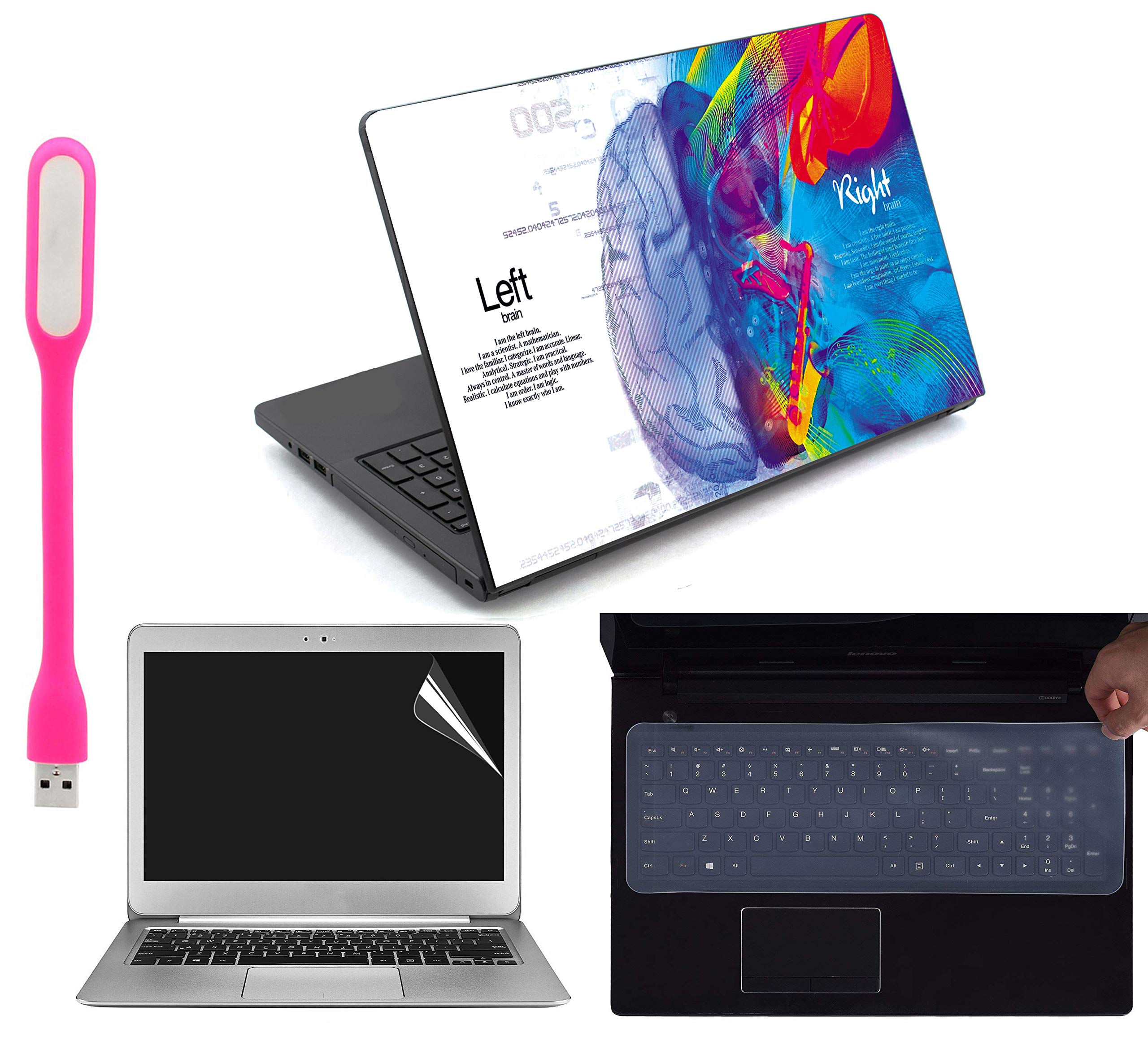 Ramiya 4 in 1 Accessories Kit for 15.6-inch Laptops Decal | Screen Guard | Silicone Keyboard Protector | and USB LED Light All Models (Upto) (LxH) : 15.6"x 10.1" (B078GMCDCM) Amazon Price History, Amazon Price Tracker