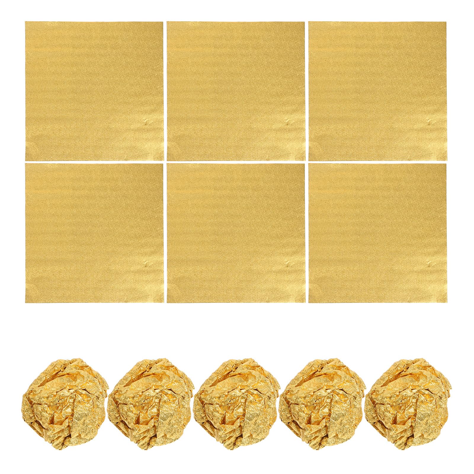 Carta Stagnola Dorata Per Cioccolatini - 200 Fogli Di Alluminio Per Confezionare Dolci, Regali E Alimenti - 20x20cm