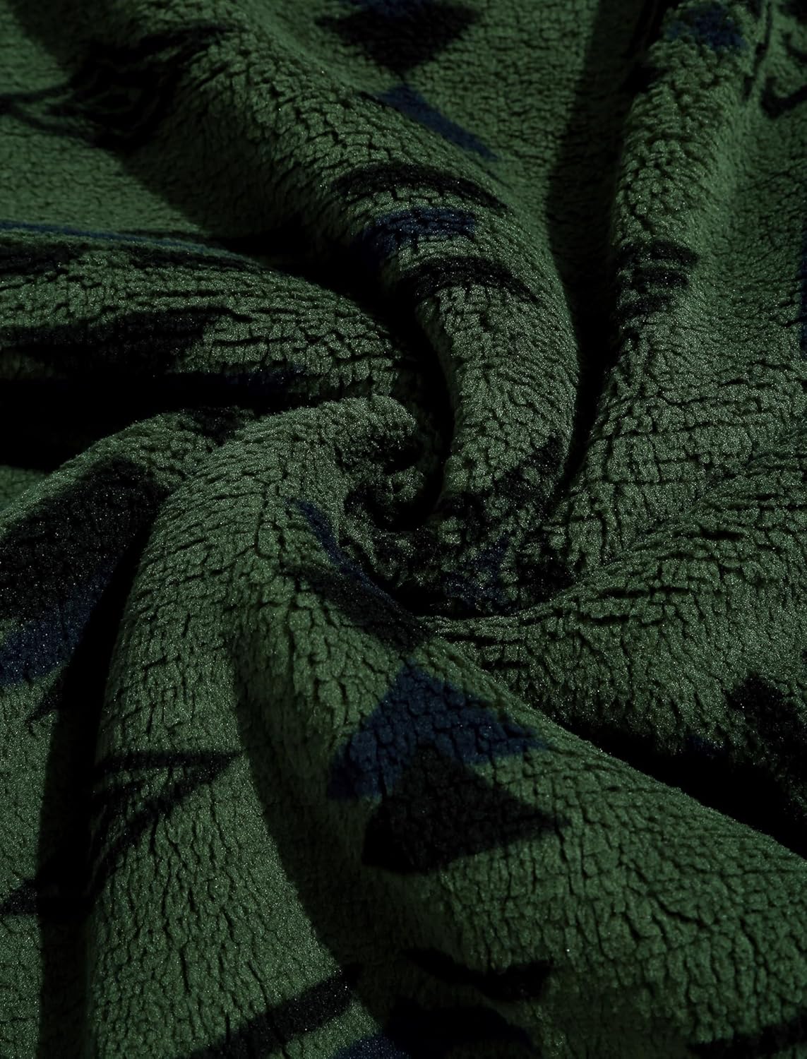 ZAFUL Men's Hoodies Ethnic Style Contrast Binding Kangaroo Pocket Loose Pullover Fuzzy Hoodie - Image 6