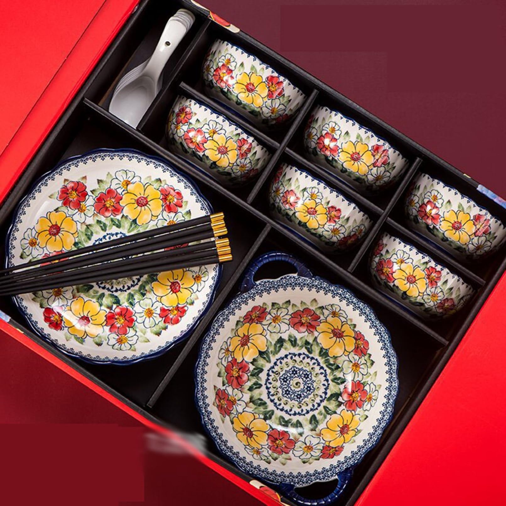 花模様 食器セット 4個 木箱付き　香蘭社 香蘭社シリーズ一覧|有田焼の老舗-香蘭社オンライン