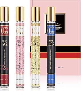 OFUN Perfume for Women, 4 Pack 35ml Perfumes Samples Set, Mini Travel Size Perufme Set, Long Lasting Fruity and Floral Parfum,Hair & Body Perfume Spray, Christmas Gifts Stocking Stuffers