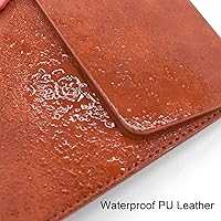 Vista 6 de VANRA Carpetas verticales de piel sintética para archivos, organizador de documentos expandibles, carpeta de bolsillo para papel tamaño carta A4