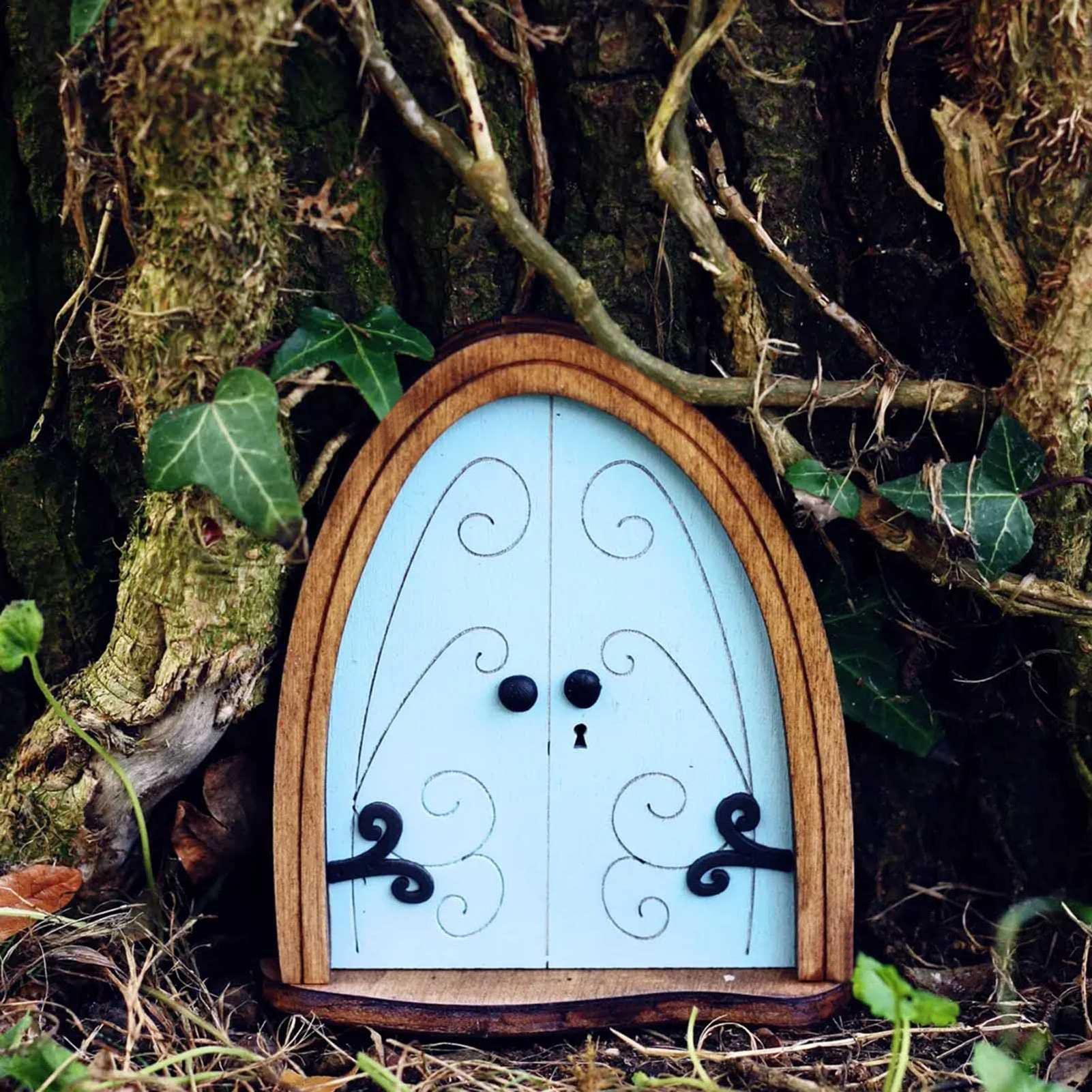 Feentür Aus Holz Für Garten - Magische Miniatur Deko Für Baumstämme