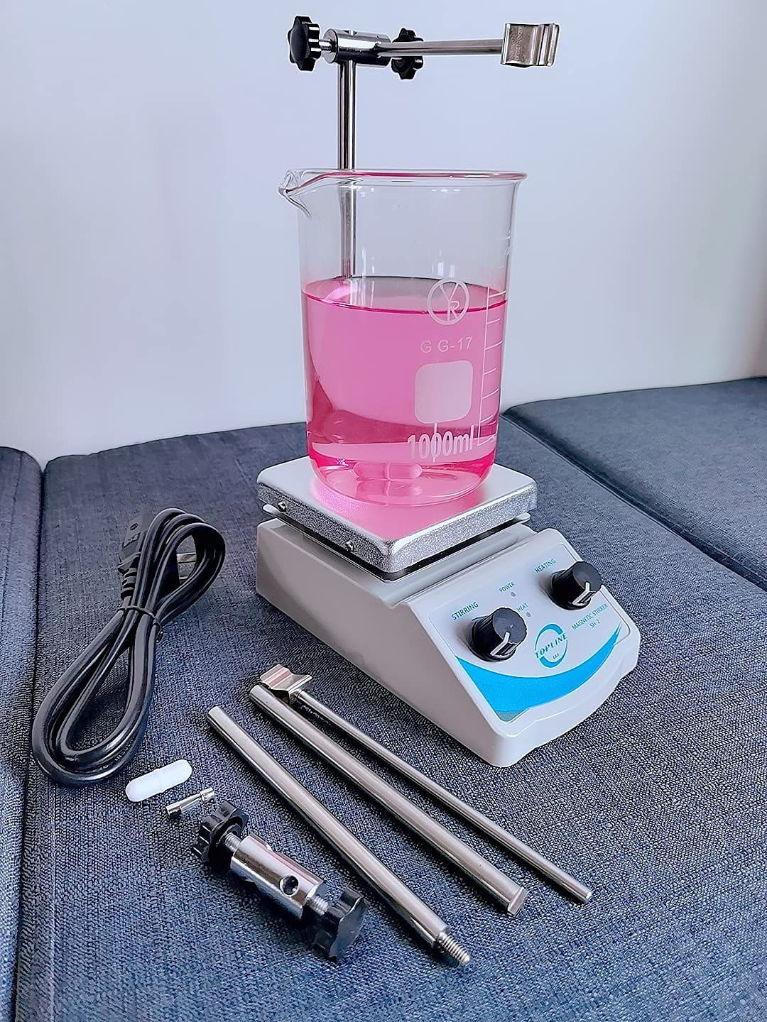 SH-2 Hot Plate Magnetic Stirrer Mixer Dual Control with 1 inch Stir Bar (New Style): Industrial & Scientific